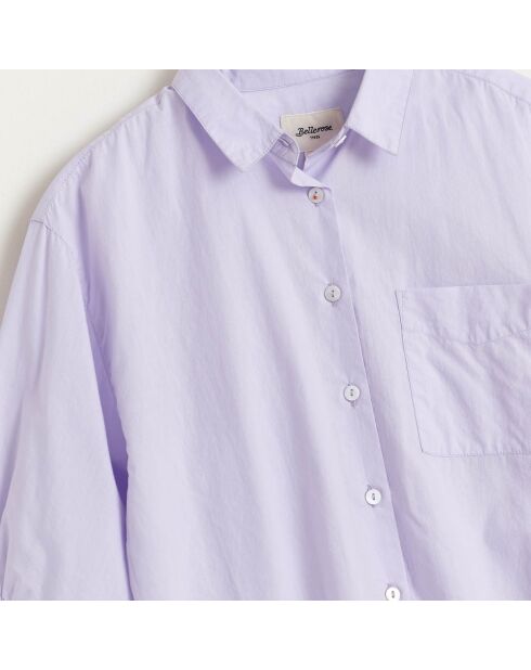 Chemise en Coton Ave ample mauve
