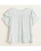 Blouse Pauw fluide imprimée bleu clair