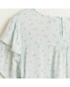 Blouse Pauw fluide imprimée bleu clair