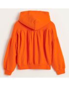 Sweat à capuche en Coton Vania orange