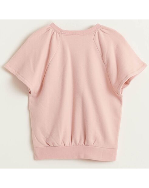 Sweat en Coton Vanou rose