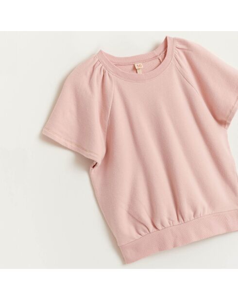Sweat en Coton Vanou rose