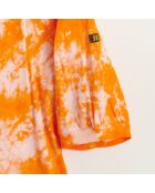 T-Shirt en Coton Adia tie & dye orange/rose