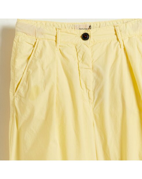 Pantalon en Coton Papa oversize jaune