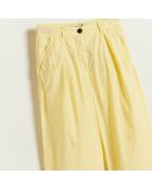 Pantalon en Coton Papa oversize jaune