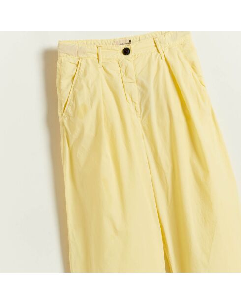 Pantalon en Coton Papa oversize jaune