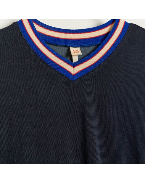 Robe t-shirt Felpa sportwear bleu foncé