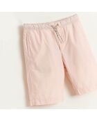 Bermuda en Coton Pawl rose pâle