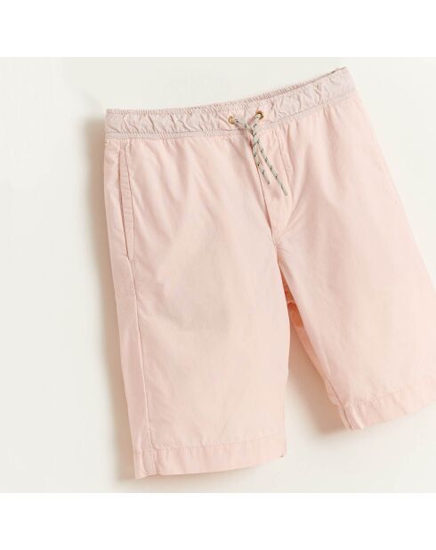 Bermuda en Coton Pawl rose pâle