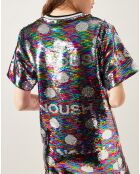 Top Sparkle en sequins multicolore