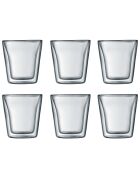 6 Verres double paroi Canteen transparents - 0.10 L