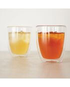 2 Verres double paroi Bistro transparents - 0.45 L