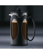 Cafetière à piston 3 tasses Kenya noire - 0.35 L