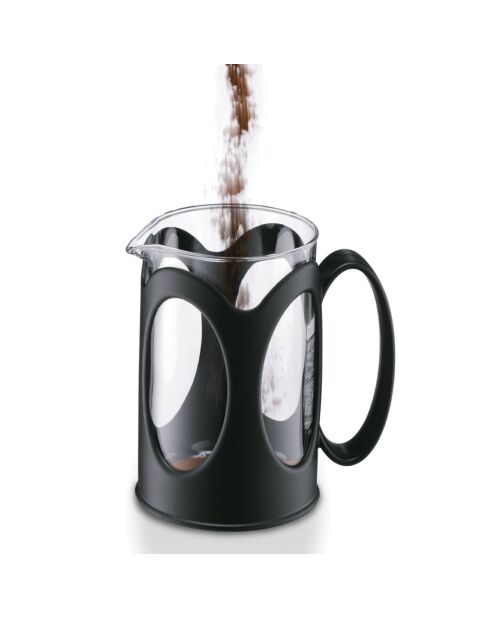 Cafetière à piston 4 tasses Kenya noire - 0.5 L