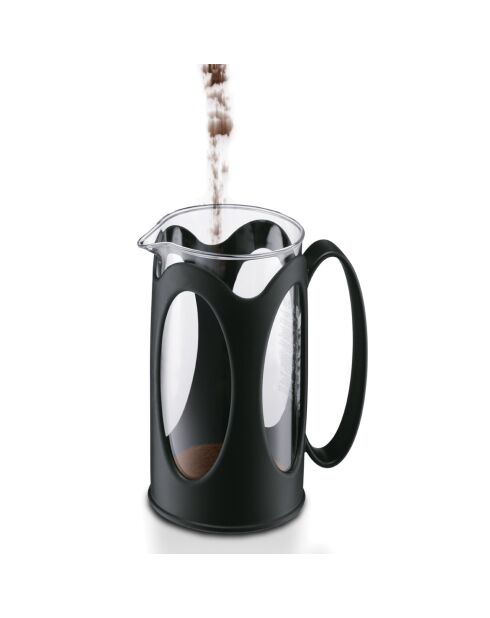 Cafetière à piston 8 tasses Kenya noire - 1 L