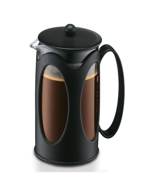 Cafetière à piston 8 tasses Kenya noire - 1 L