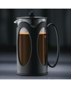 Cafetière à piston 8 tasses Kenya noire - 1 L