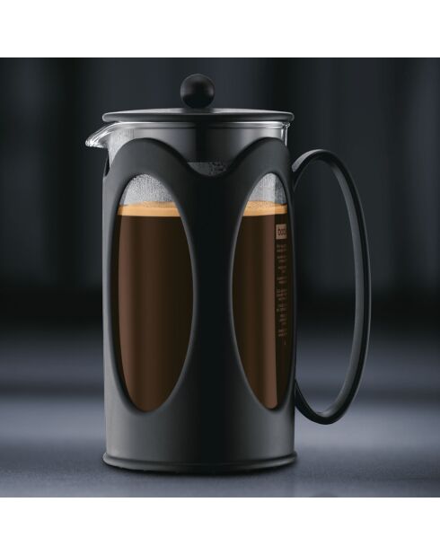 Kenya French-Press-Kaffeemaschine für 8 Tassen schwarz - 1 l