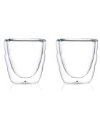 2 Verres double paroi Pilatus transparents - 0.08 L