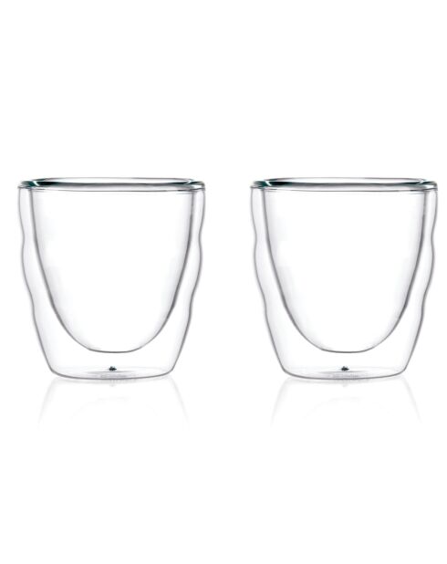 2 Verres double paroi Pilatus transparents - 0.08 L