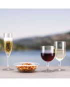 6 Flûtes à Champagne Oktett transparentes - 0.12 L