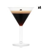 4 Verres à Martini Oktett transparents - 0.18 L