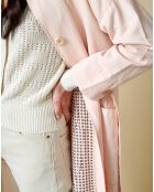 Manteau en Coton & Lin Leeto rose pâle