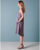 Robe en Lin mélangé Saida mauve