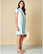 Robe Vinza imprimée bleu clair