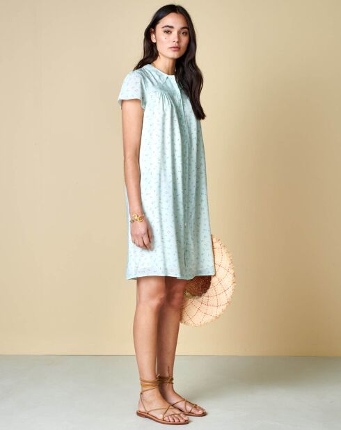 Robe Vinza imprimée bleu clair