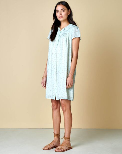 Robe Vinza imprimée bleu clair