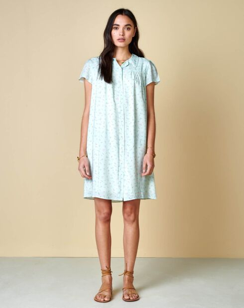 Robe Vinza imprimée bleu clair