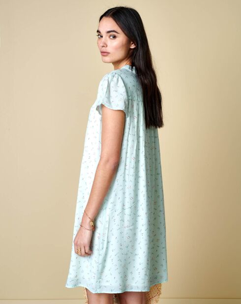 Robe Vinza imprimée bleu clair