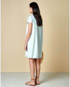 Robe Vinza imprimée bleu clair