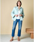 Veste en Lin & Coton Senna bleu ciel