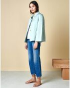 Veste en Lin & Coton Senna bleu ciel