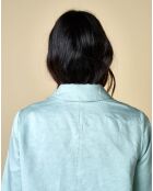 Veste en Lin & Coton Senna bleu ciel