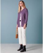 Gilet 100% Lin Alin violet