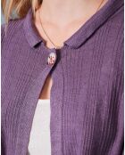 Gilet 100% Lin Alin violet