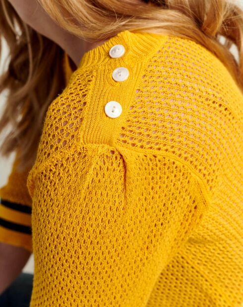 Pull en Jute & Lin Dohy jaune