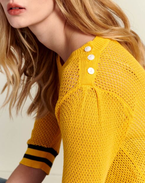 Pull en Jute & Lin Dohy jaune