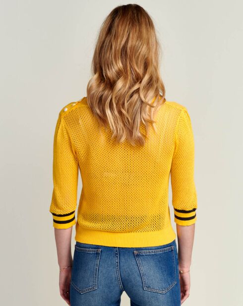 Pull en Jute & Lin Dohy jaune