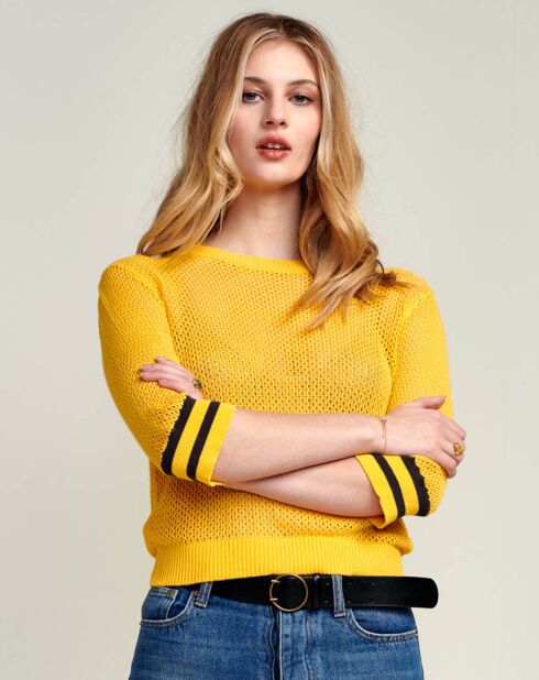 Pull en Jute & Lin Dohy jaune