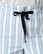 Pantalon Lawal à rayures bleu ciel/blanc
