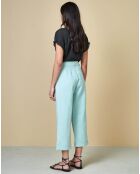 Pantalon en Lin & Coton Lazard bleu