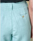 Pantalon en Lin & Coton Lazard bleu