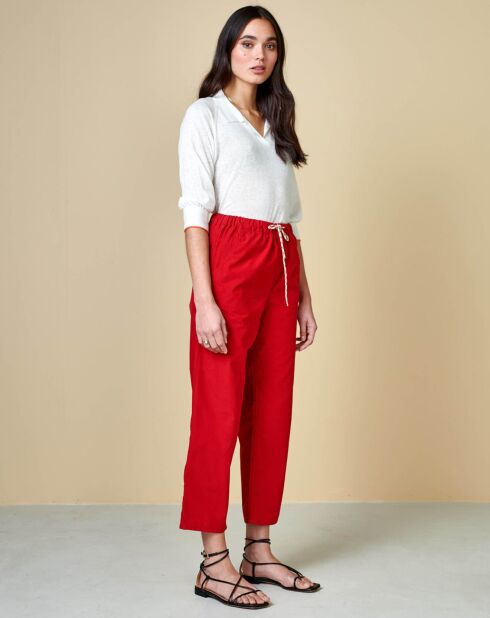 Pantalon Pizzy rouge