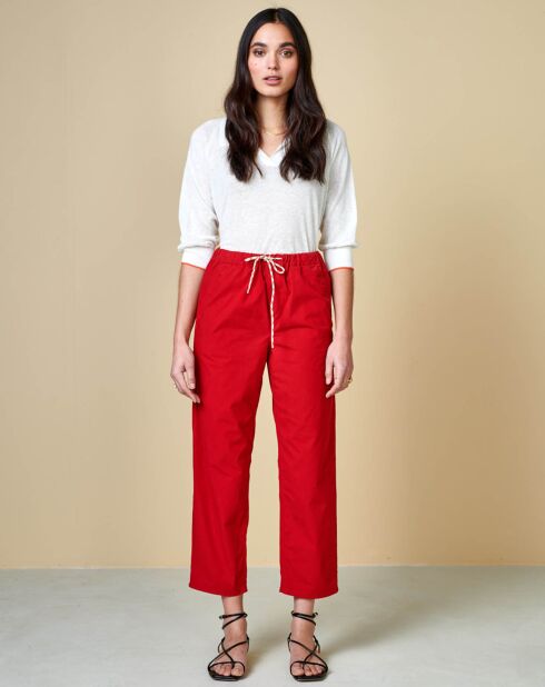 Pantalon Pizzy rouge