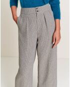 Pantalon Vincent à carreaux gris