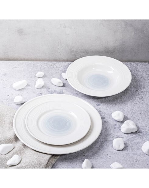 Service de table Brindisi  en Porcelaine Sea sable - 18 pièces